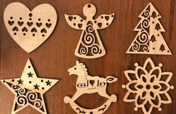 Be creative with MDF wooden cut decorative letters alphabet