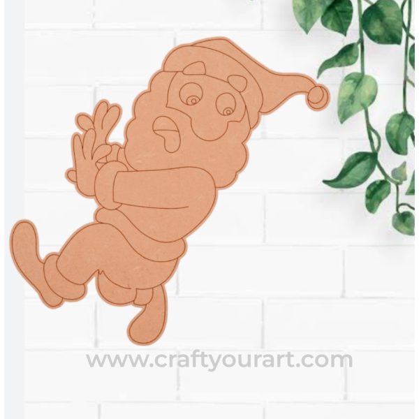 Christmas Santa Clause Running Out Pre Marked Design 74