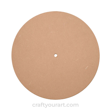 Round circle clock MDF base design 1