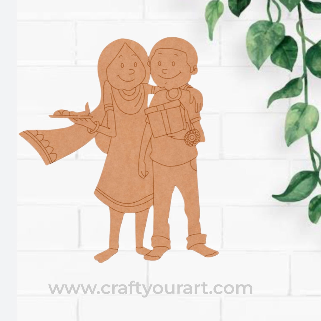 Brother sister Pre Marked MDF Design 29