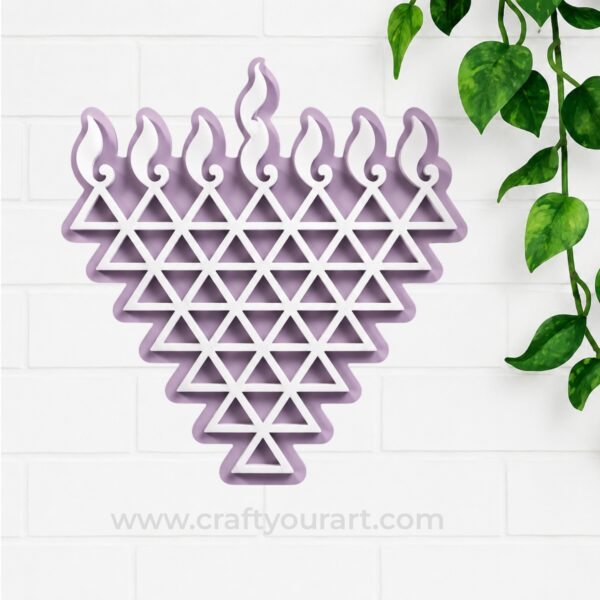 2 Layer Saraswati Yantra Cutout MDF Design 26