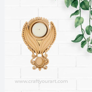 Abhiram Tealight Candle Holder MDF Design 1