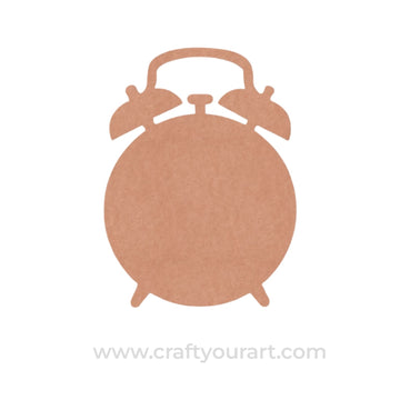 Alarm Clock Cutout MDF Design 1