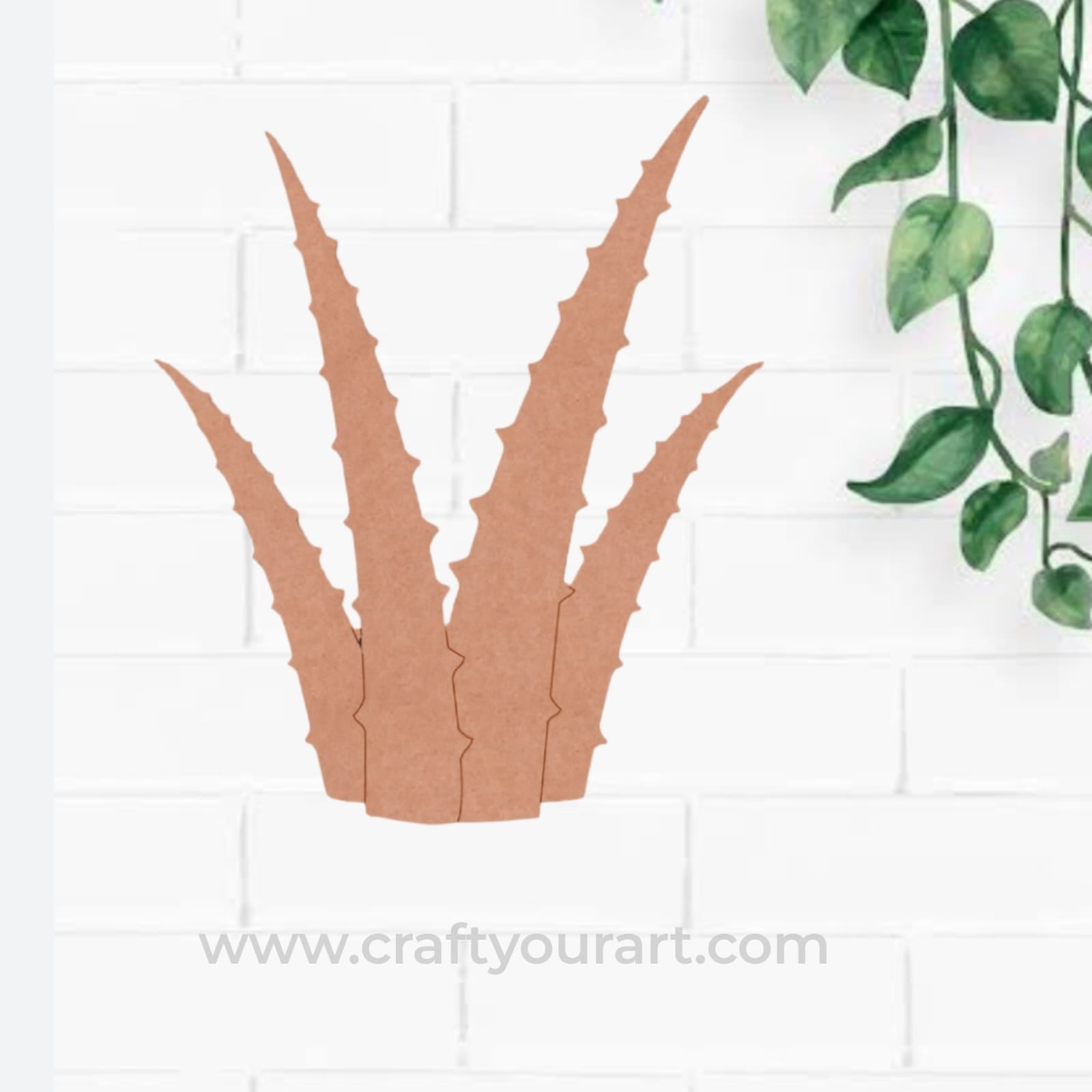 Aloe Vera Pre Marked MDF Design 1