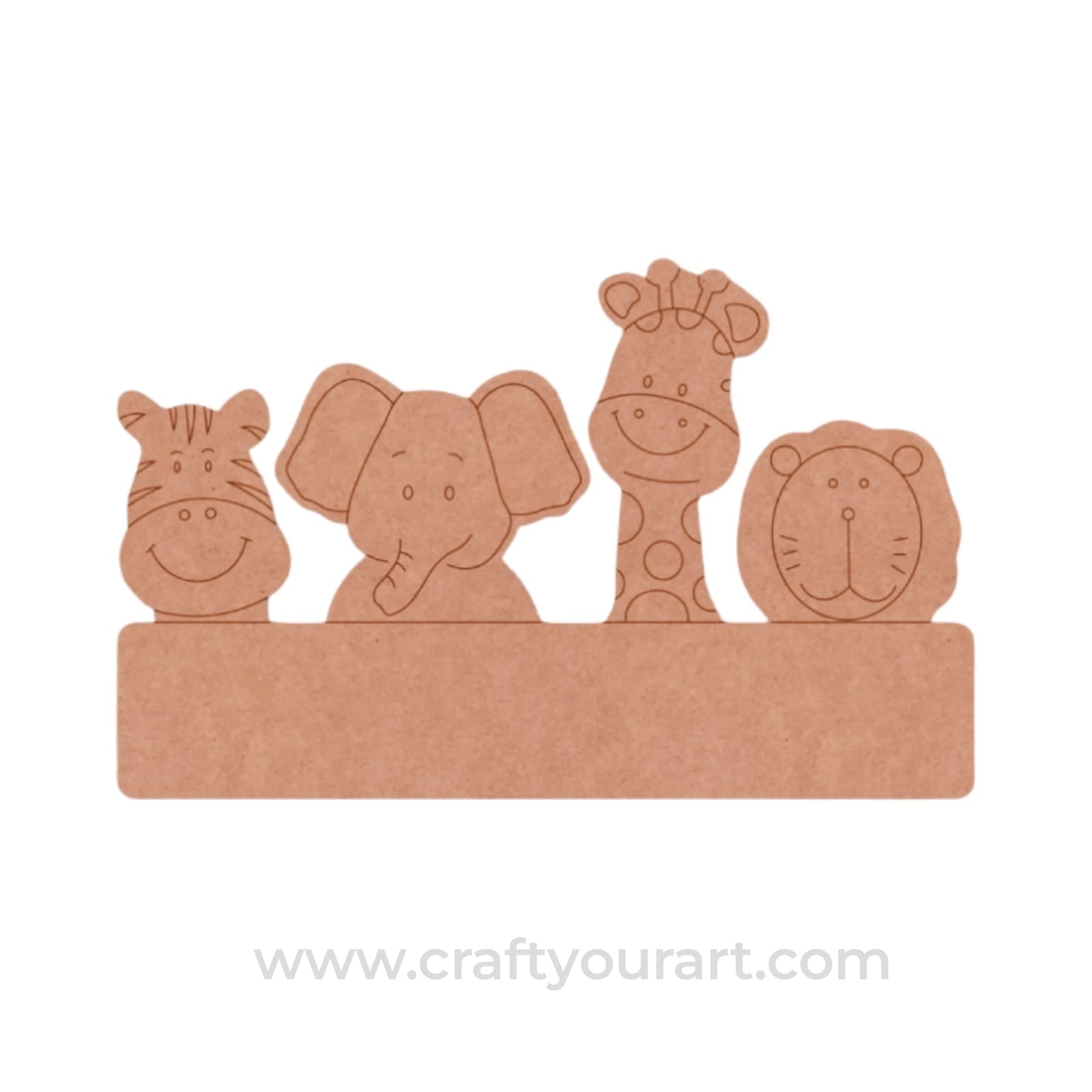 Animals Pre Marked Base MDF Design 1