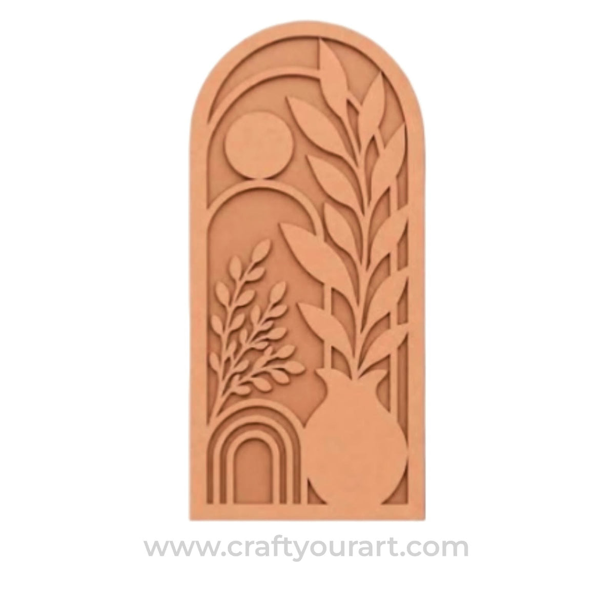 Arch Shape Wall Decor Base MDF Design 1