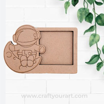 Astronaut Three Layered Photo Frame MDF Design 1