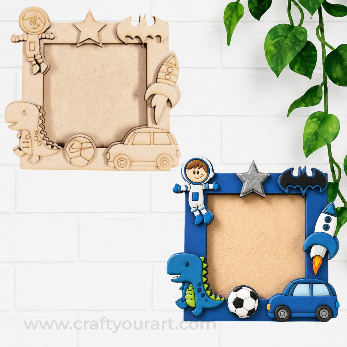 Boy Theme Photo Frame MDF Design 1