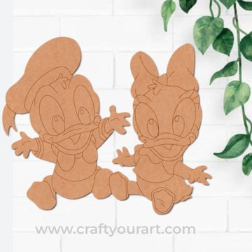 Baby Donald Ducks Pre Marked MDF Design 1