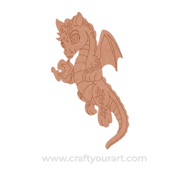 Baby Dragon Pre Marked MDF Design 3