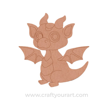 Baby Dragon Pre Marked MDF Design 4