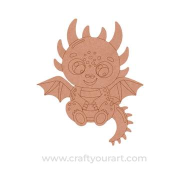 Baby Dragon Pre Marked MDF Design 5