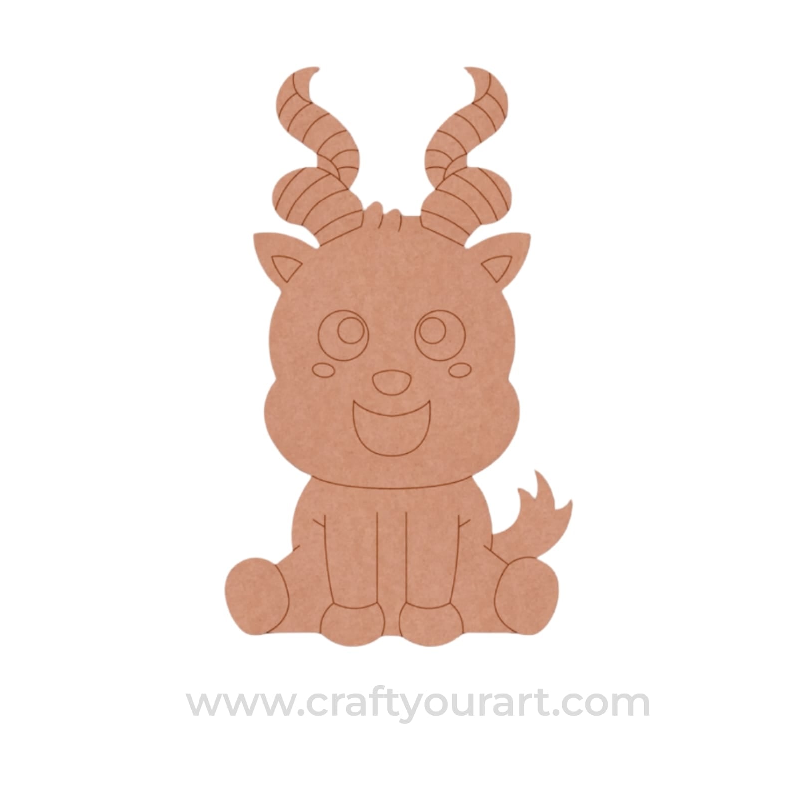 Baby Goat Pre Marked MDF Design 1