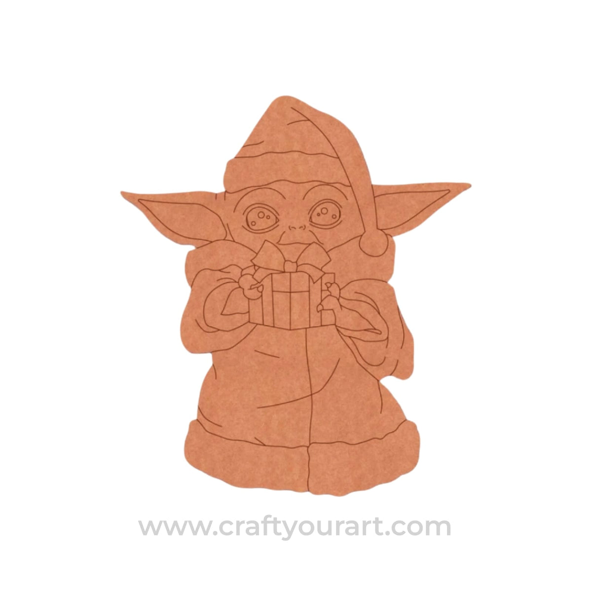 Baby Yoda Christmas Star Wars Pre Marked MDF Design 1