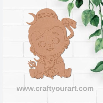 Baby Shiva Pre Marked MDF Design 11