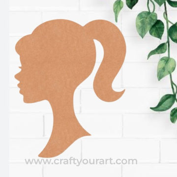 Barbie Doll Cutout MDF Design 2