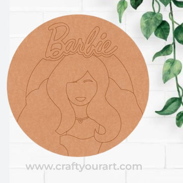 Barbie Doll Pre Marked MDF Design 1