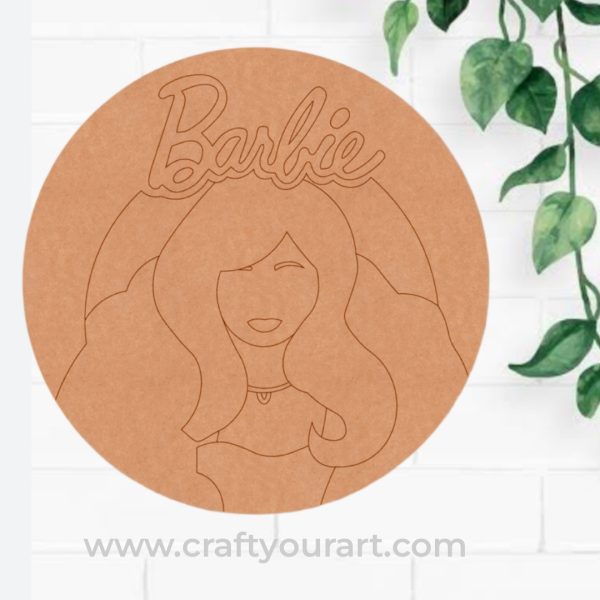Barbie Doll Pre Marked MDF Design 1