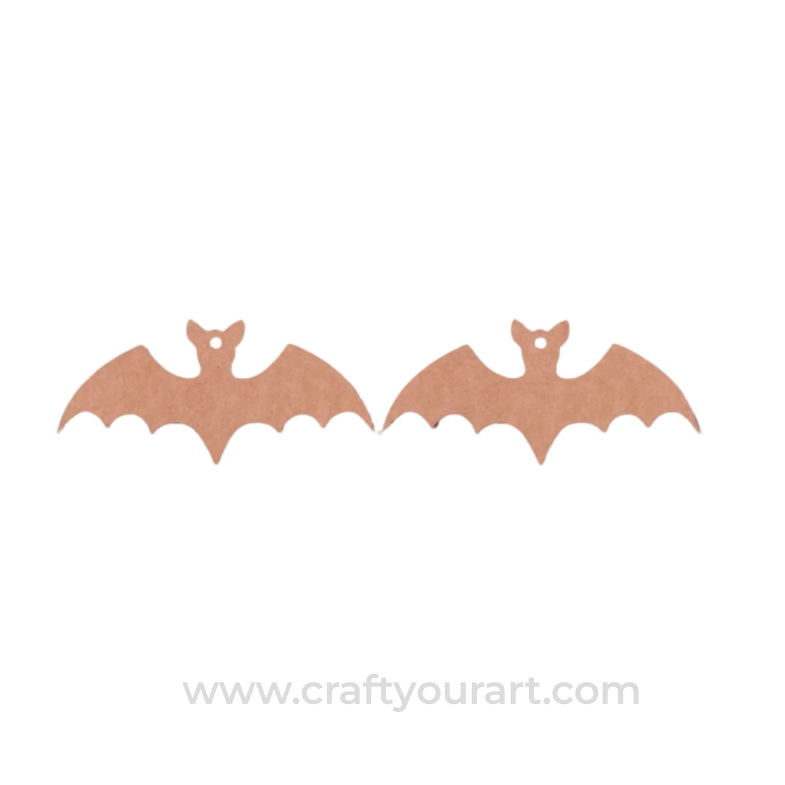 Bat Earrings MDF Design 1