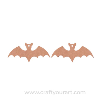 Bat Earrings MDF Design 1