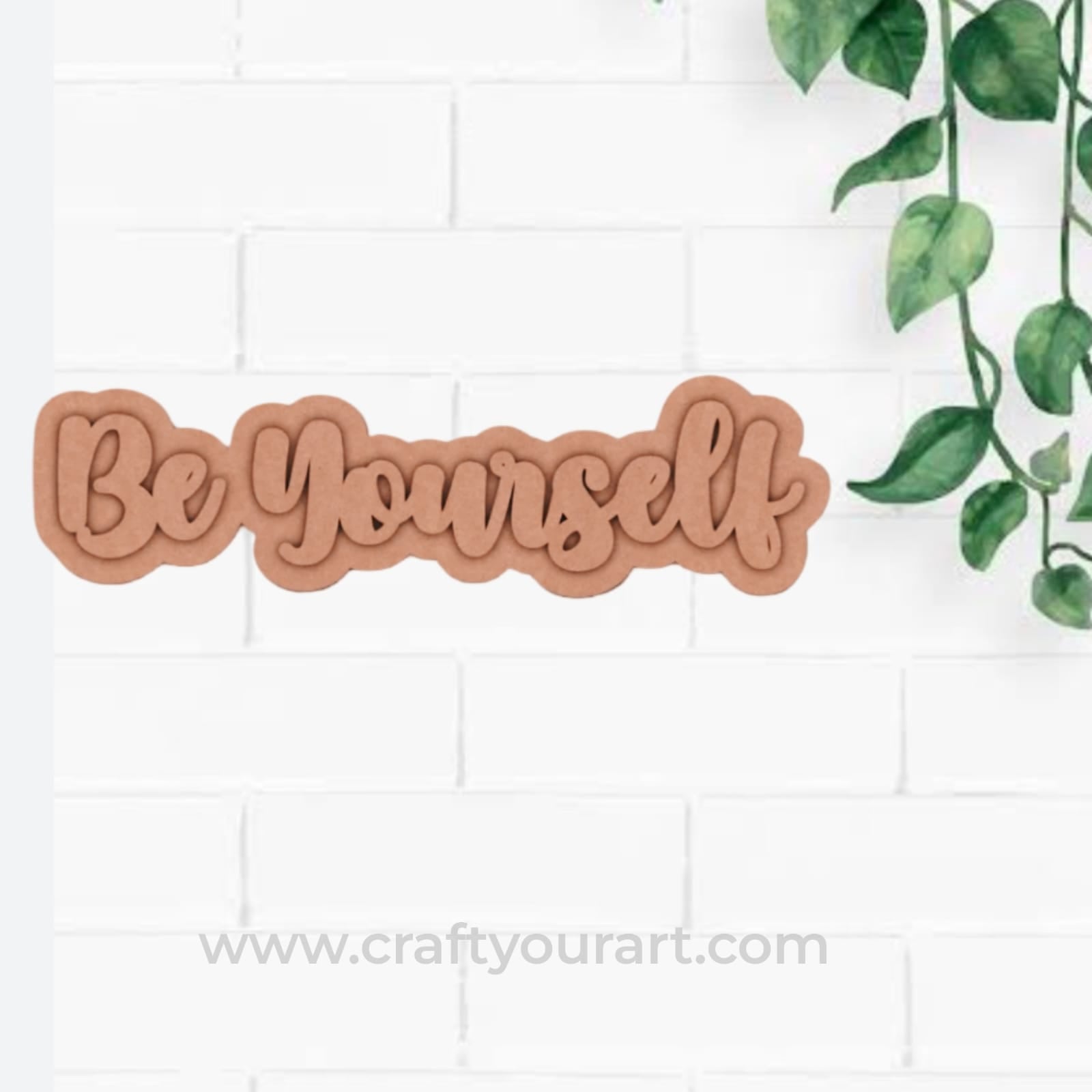 Be Yourself Two Layered Fridge Magnet MDF Design 1