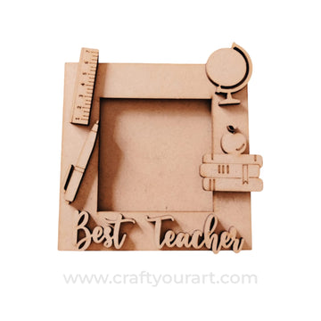Best Teacher Photo Frame MDF Design 1