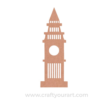 Big Ben Clock Tower Monument Cutout MDF Design 2