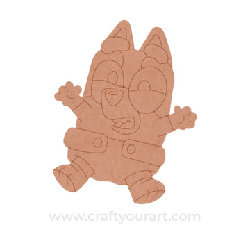 Bluey Dog Cartoon Pre Marked MDF Design 1