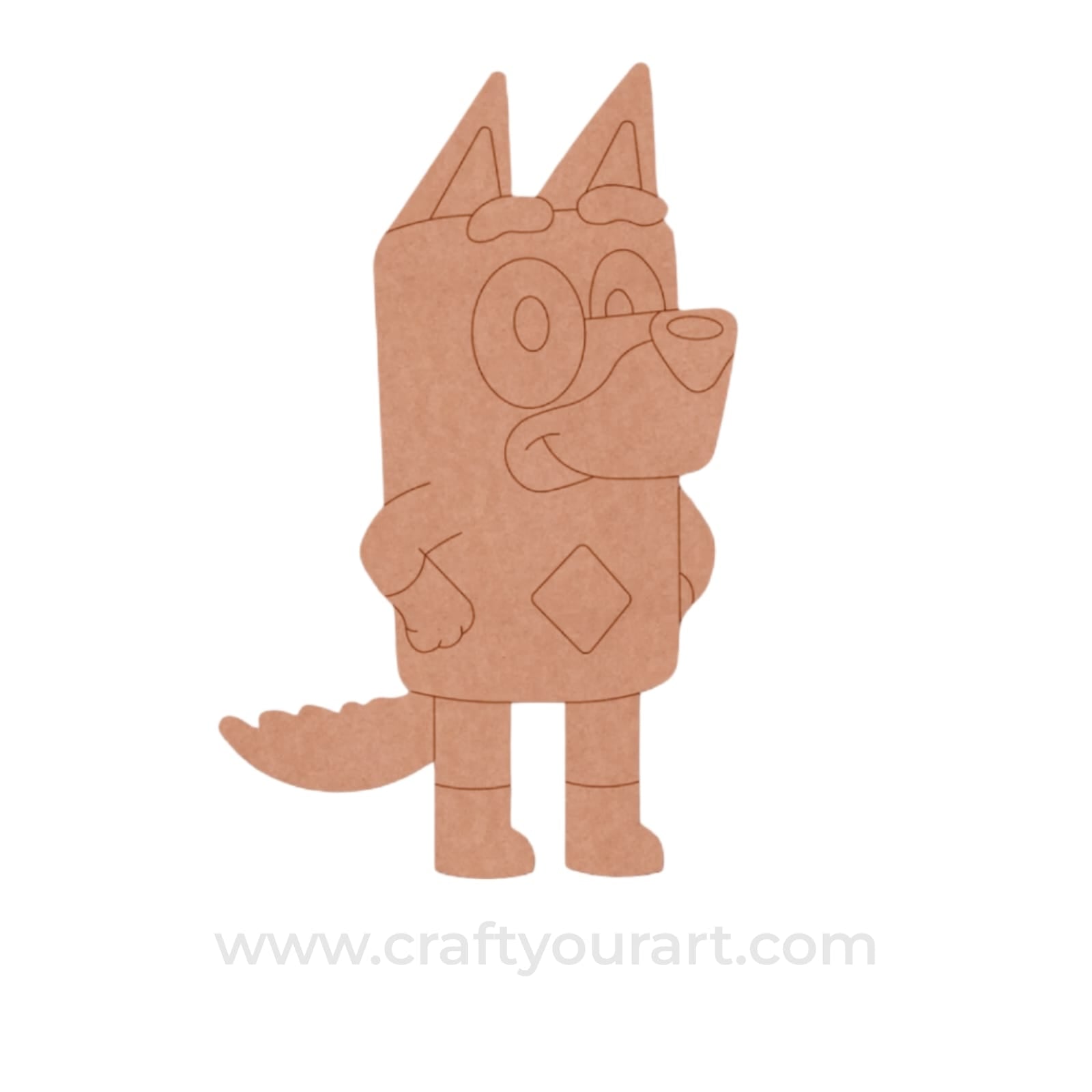 Bluey Dog Cartoon Pre Marked MDF Design 3
