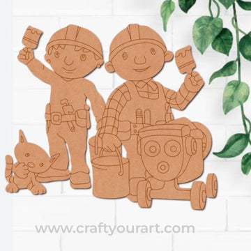 Bob The Builder Pre Marked MDF Design 1