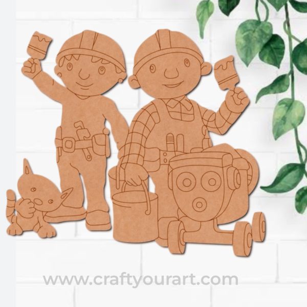 Bob The Builder Pre Marked MDF Design 1
