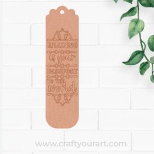 Bookmark MDF premarked Design 9