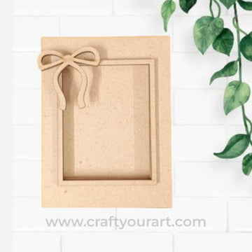 Bow Mini Photo Frame MDF Design 1