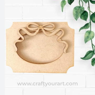 Bow Mini Photo Frame MDF Design 2