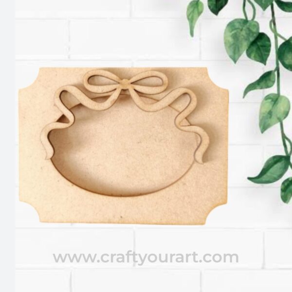 Bow Mini Photo Frame MDF Design 2