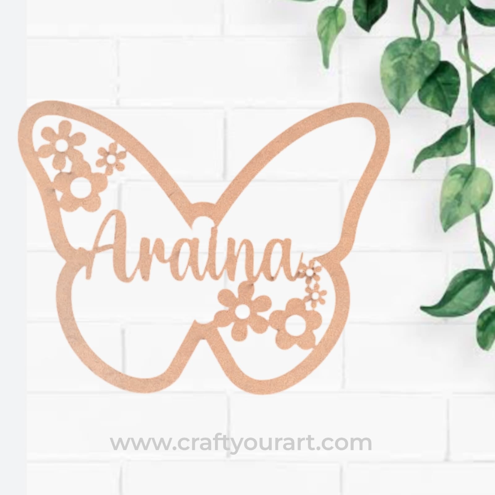 Butterfly Macrame Nameboard
