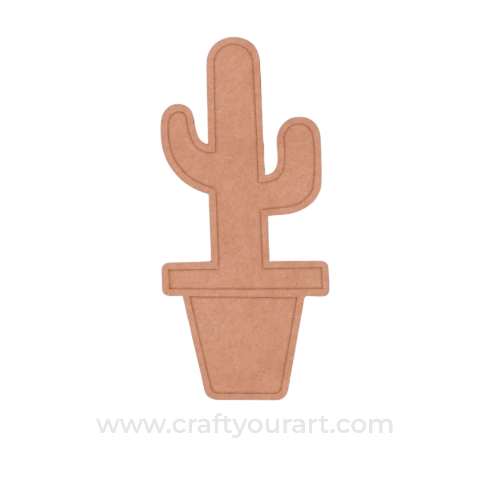 Cactus Mosaic Art Base MDF Design 1