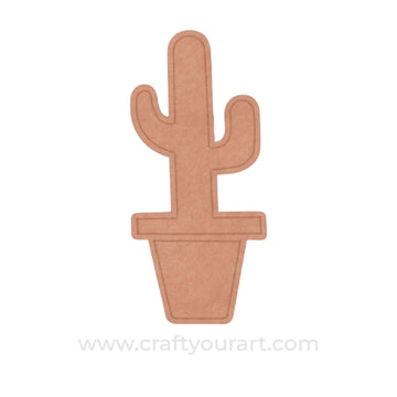 Cactus Mosaic Art Base MDF Design 1