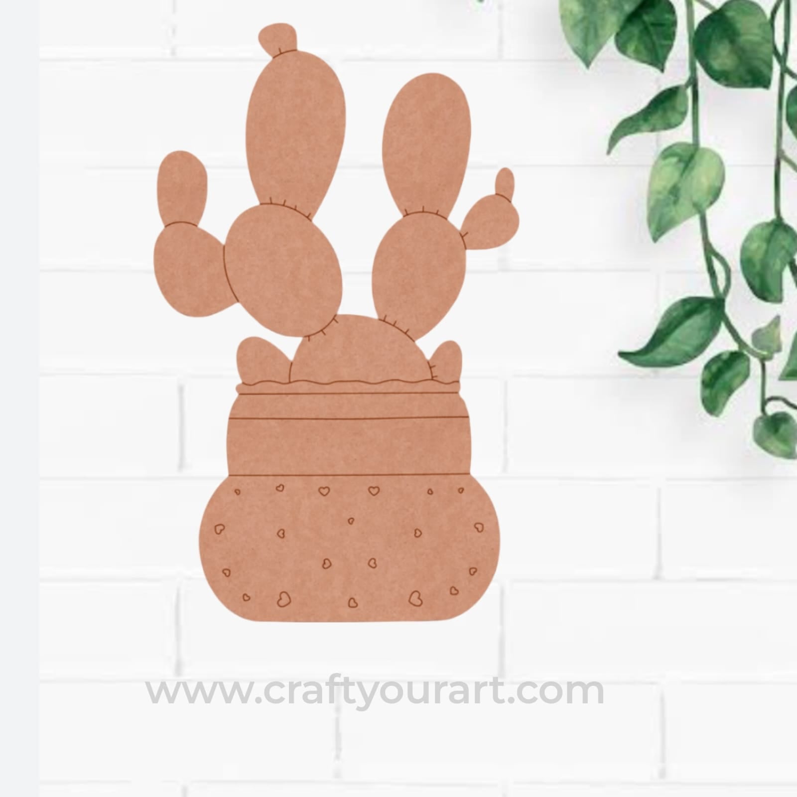 Cactus Pre Marked MDF Design 1
