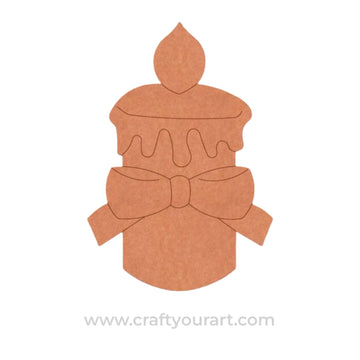 Candle Christmas Pre Marked MDF Design 1