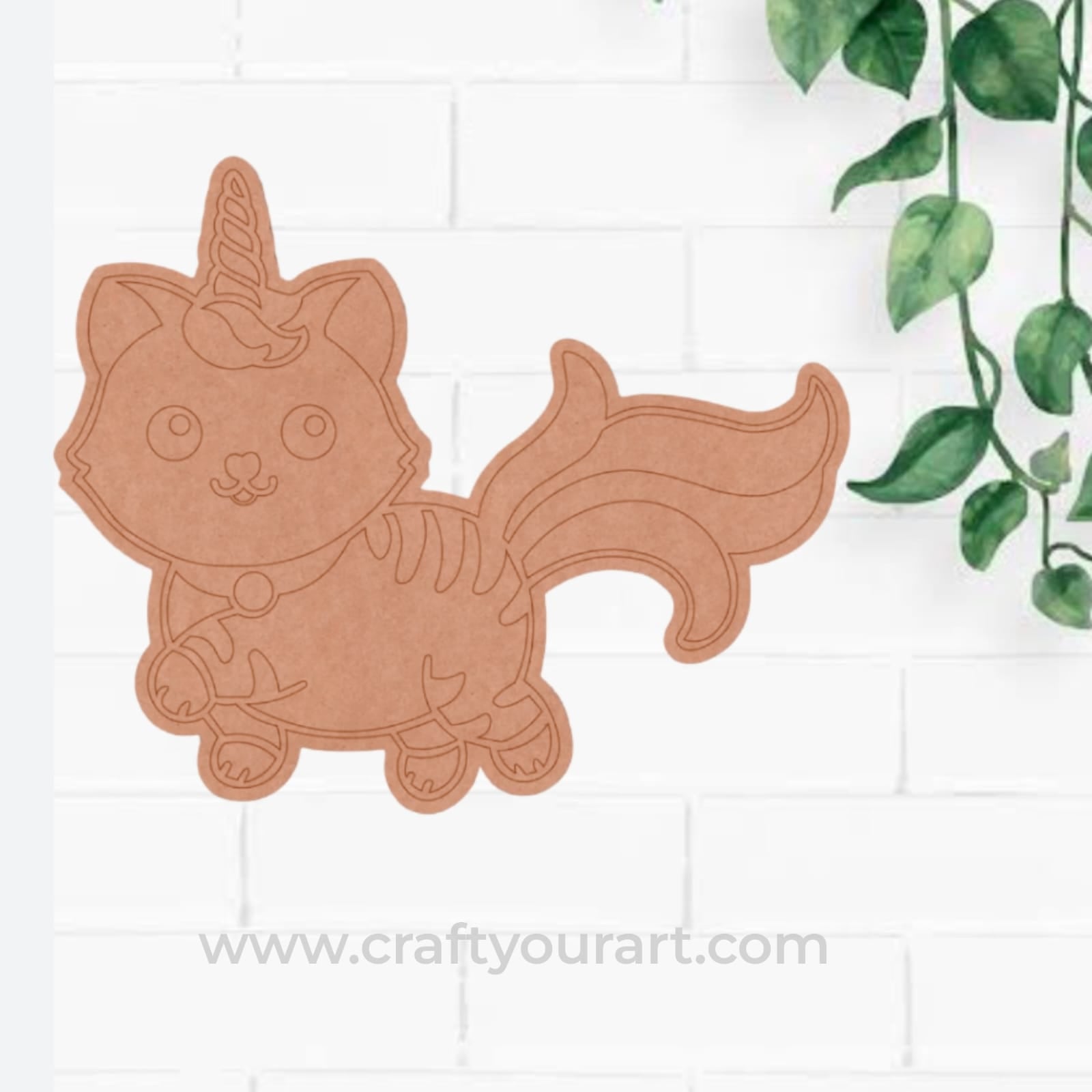Cat Unicorn Pre Marked MDF Design 1