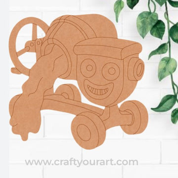 Cement Mixer Bob The Builder Pre Marked MDF Design 4