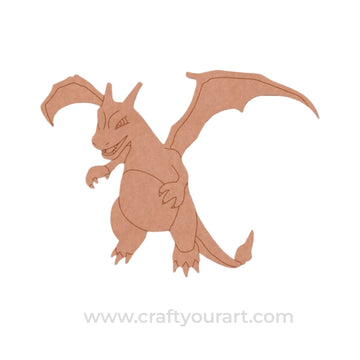 Charizard Dragon Pokemon Pre Marked MDF Design 1