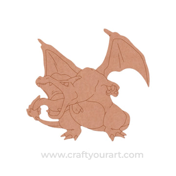 Charizard Dragon Pokemon Pre Marked MDF Design 2