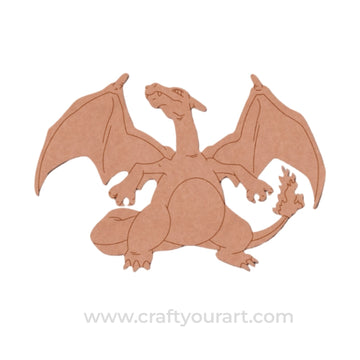 Charizard Dragon Pokemon Pre Marked MDF Design 3
