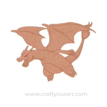 Charizard Dragon Pokemon Pre Marked MDF Design 4
