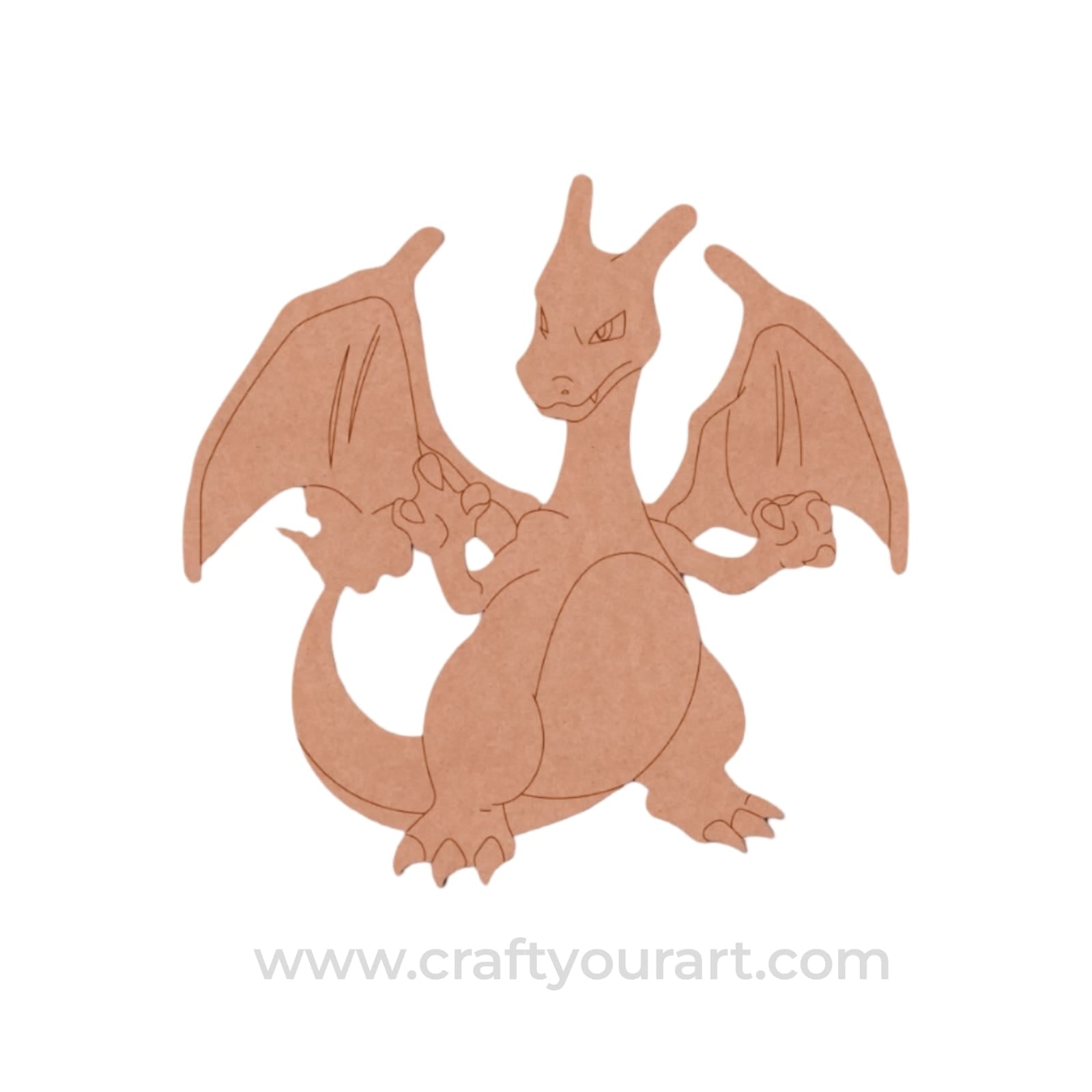 Charizard Dragon Pokemon Pre Marked MDF Design 5