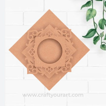 Chatushpad Tealight Holder MDF Design 1