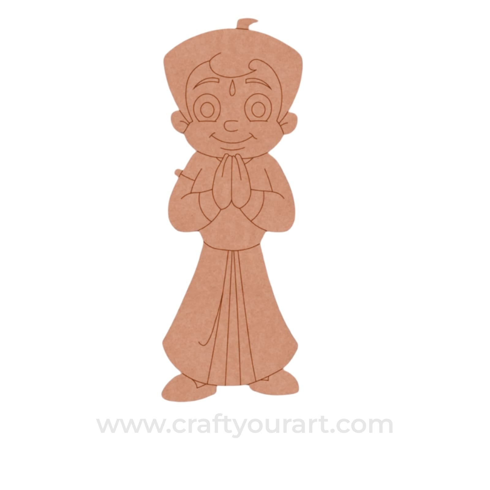 Chhota Bheem Pre Marked MDF Design 1