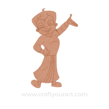 Chhota Bheem Pre Marked MDF Design 2